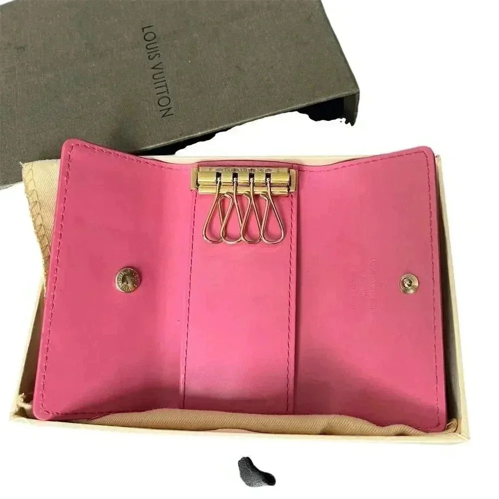 Louis Vuitton Red Vernis Key Case Luxury Keyring Dustbag & Box - Picture 2 of 7